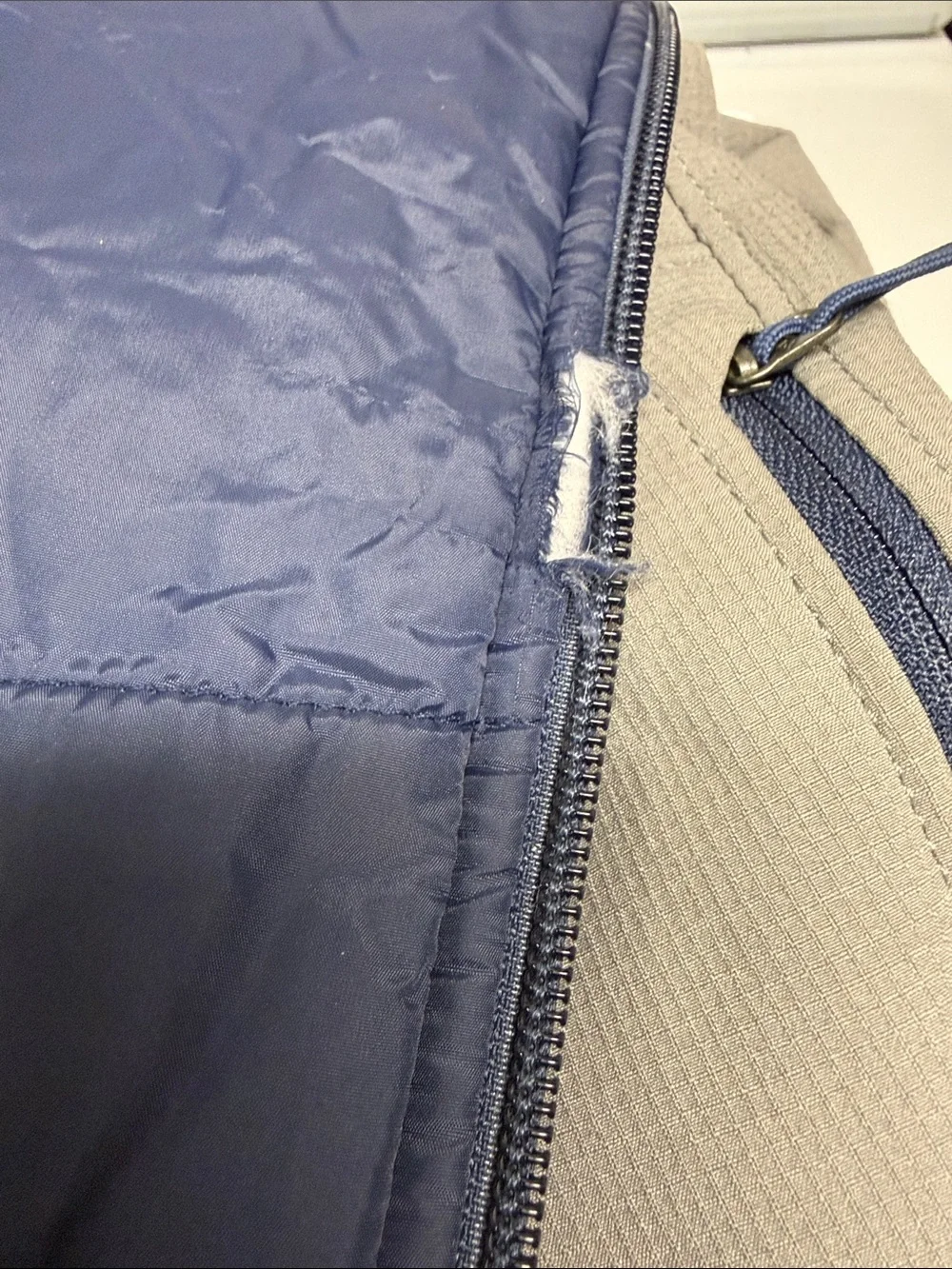 The North Face Men's Navy and Gray Softshell Jacket